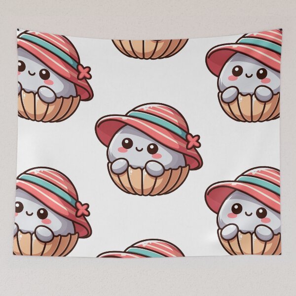 Item preview, Cool Clam in Hat designed and sold by ArtfulWeave.