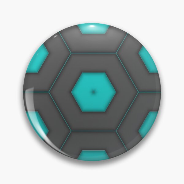 Item preview,   Teal and grey octagon tile pattern  designed and sold by TenderSoar.