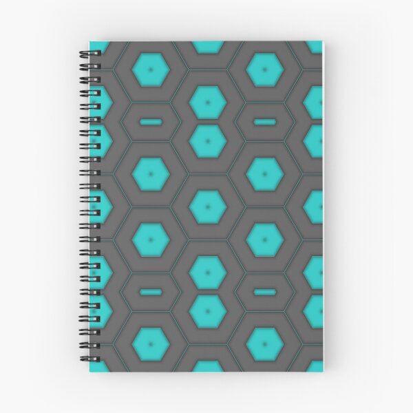Item preview,   Teal and grey octagon tile pattern  designed and sold by TenderSoar.