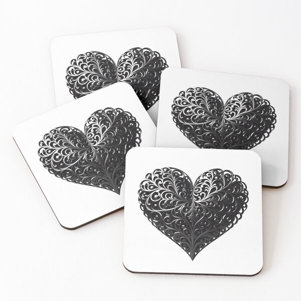Item preview, Intricately carved Black Heart designed and sold by MissQuiss.