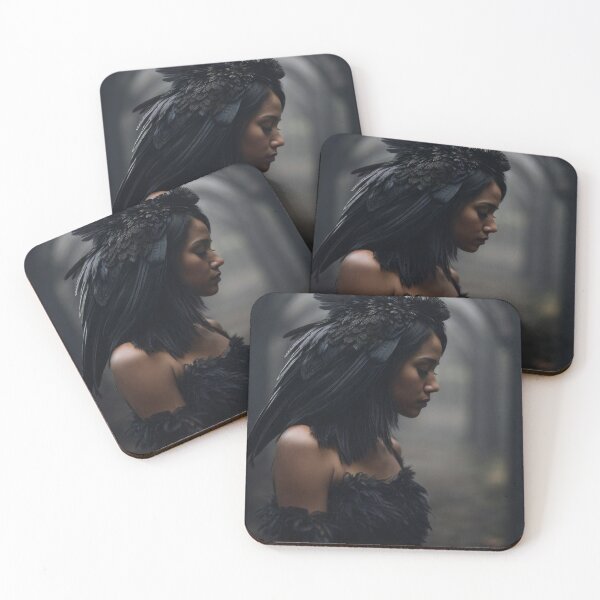 Item preview, Elegant gorgeous Raven woman designed and sold by Fantasymachine.