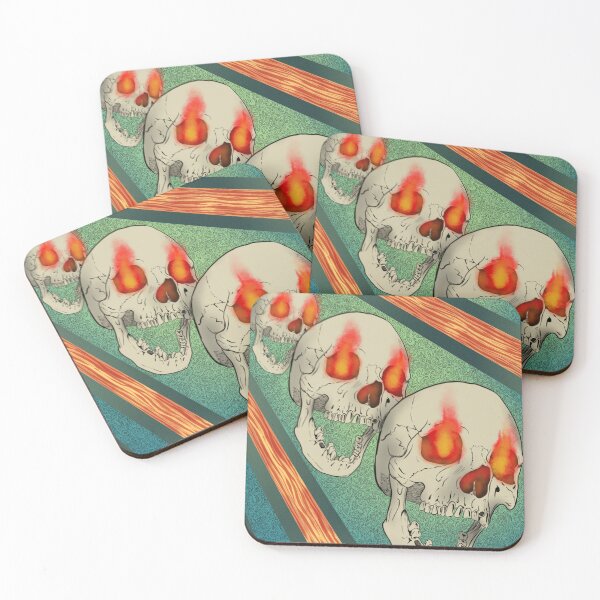 Item preview, Skull on fire designed and sold by sine-drawing.