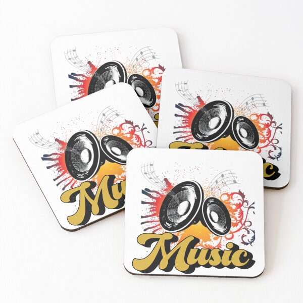 Item preview, Music boxes where sounds come out and the font Music designed and sold by smartlogo_factory.
