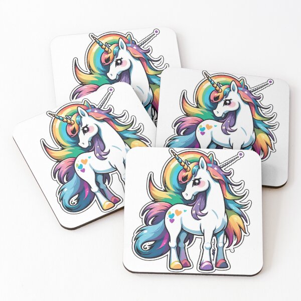 Item preview, Colorful, magnificent unicorn – a magical creature filled with joy of life designed and sold by digistampdesign.