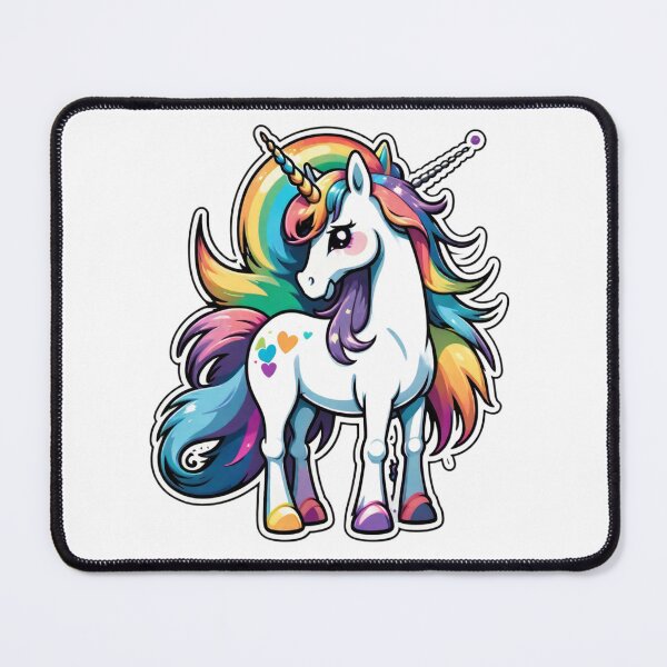 Item preview, Colorful, magnificent unicorn – a magical creature filled with joy of life designed and sold by digistampdesign.