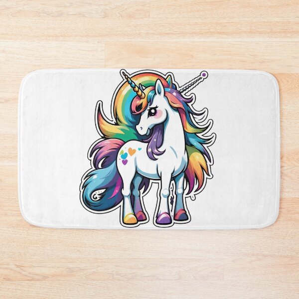 Item preview, Colorful, magnificent unicorn – a magical creature filled with joy of life designed and sold by digistampdesign.