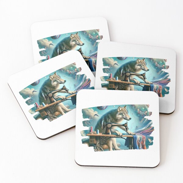 Item preview, Sewing wolf Gifts for sewers designed and sold by IdeaPerla.