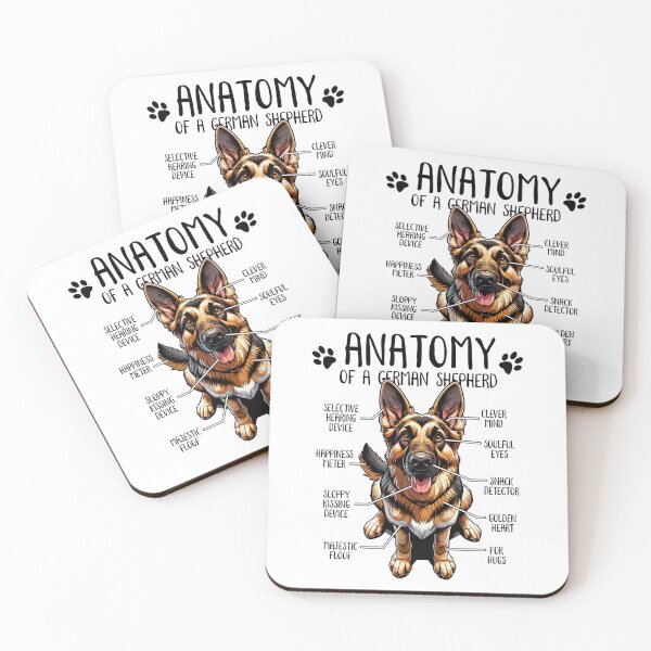 Item preview, Funny German Shepherd Dog Anatomy Dog Lover Dog Owner designed and sold by lanynx design.