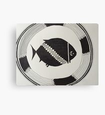 Mimbres Fish Motif Canvas Print