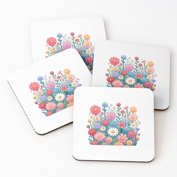 Item preview, Colorful Meadow Flowers Cluster designed and sold by UmbrellaStudio1.