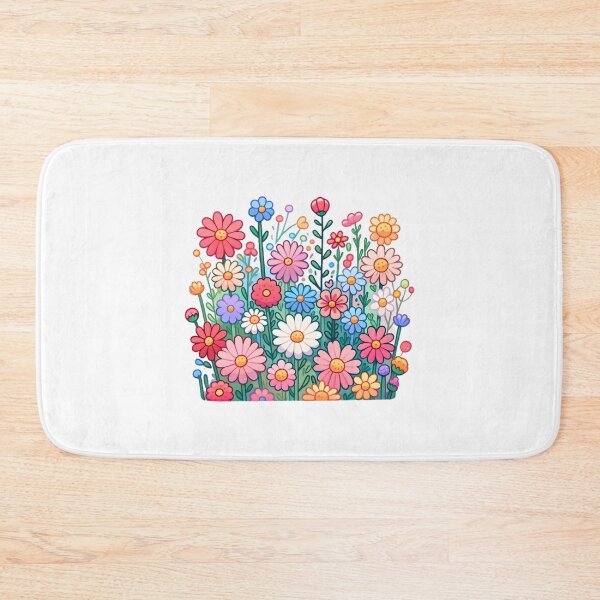 Item preview, Colorful Meadow Flowers Cluster designed and sold by UmbrellaStudio1.