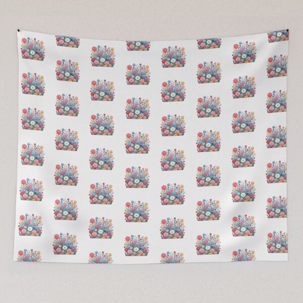 Item preview, Colorful Meadow Flowers Cluster designed and sold by UmbrellaStudio1.