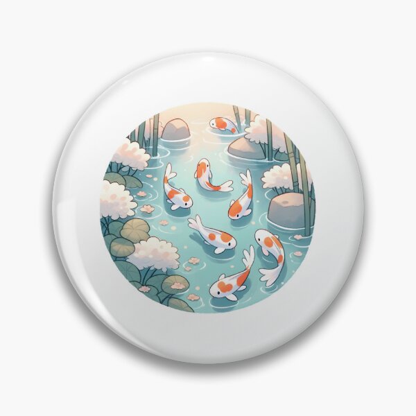 Artikelvorschau, Koi Fish Pond with Water Lilies entworfen und verkauft von UmbrellaStudio1.
