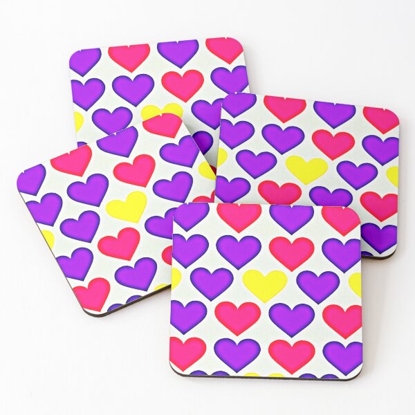 Item preview, Colorful Affection: Stylish Hearts designed and sold by Health And Fitness Posts e-Store.