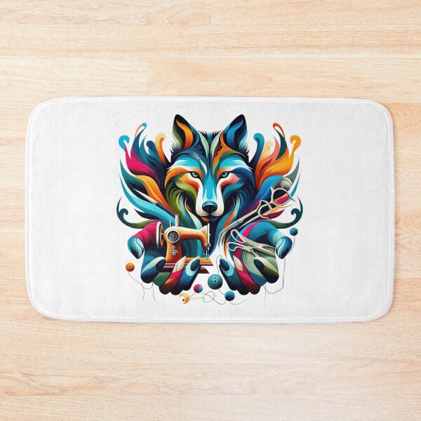Item preview, Sewing wolf Gifts for sewers designed and sold by IdeaPerla.