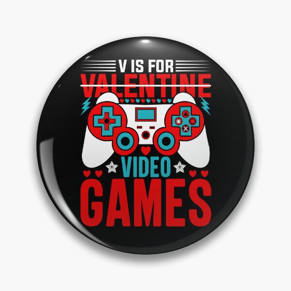 Item preview, V is For Valentine Video Games designed and sold by darkskydelights.