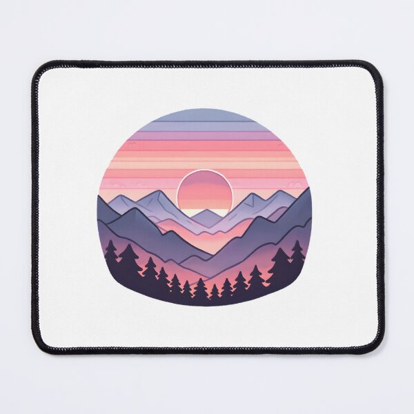 Item preview, Sunset Hues over Mountain Peaks designed and sold by UmbrellaStudio1.