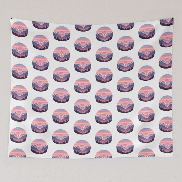 Item preview, Sunset Hues over Mountain Peaks designed and sold by UmbrellaStudio1.