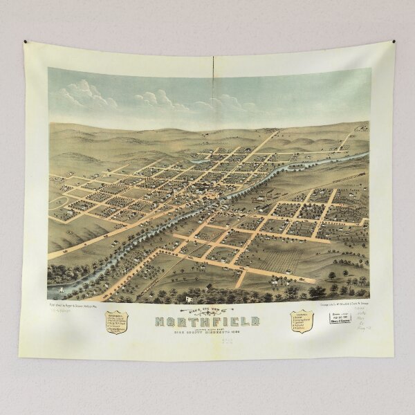 Item preview, Northfield, Minnesota (1869) designed and sold by allhistory.