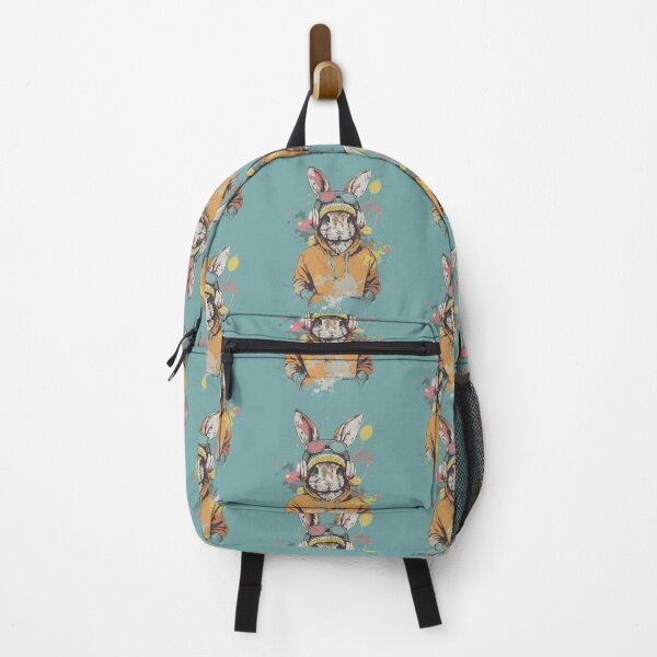 Item preview, Street Style Hopper - Urban Rabbit with Headphones Art designed and sold by Sir Meow Meow.