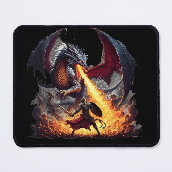 Item preview, Knight fighting a Dragon designed and sold by JoeDusosky.