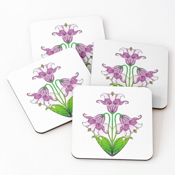 Item preview, Art Nouveau Purple Love Heart Iris  designed and sold by stickypixie.