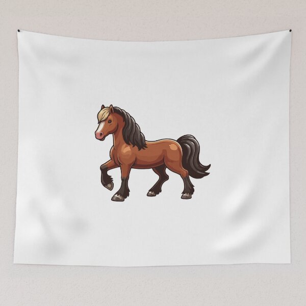 Item preview, cartoon brown horse designed and sold by Colorful Dreams.