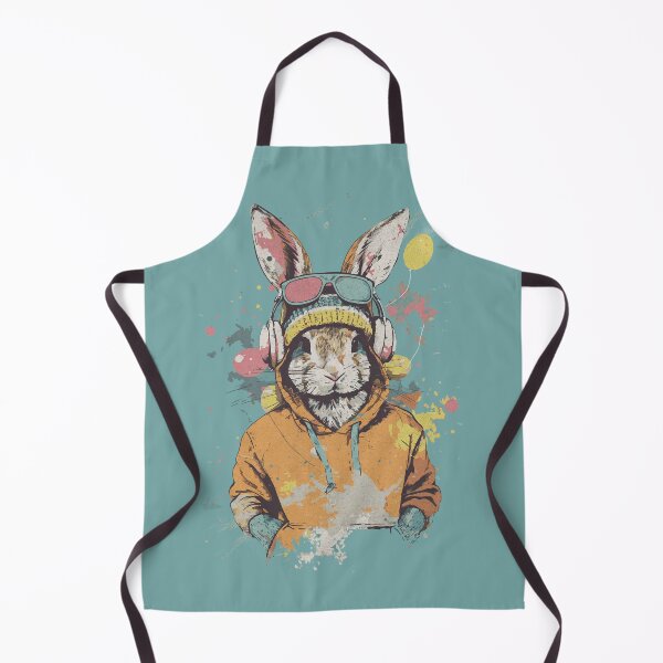 Item preview, Street Style Hopper - Urban Rabbit with Headphones Art designed and sold by Sir Meow Meow.