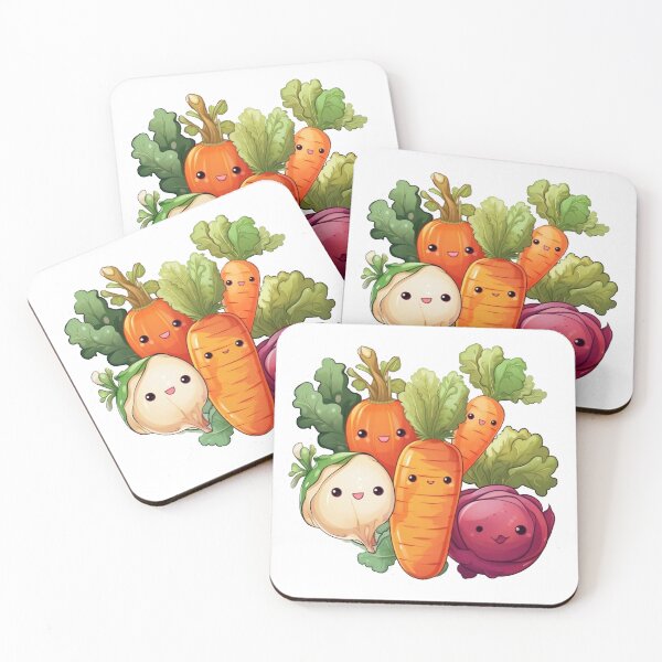 Item preview, cartoon style mixed vegetables Beautiful colored vegetable anime border vector designed and sold by Mata-Win.