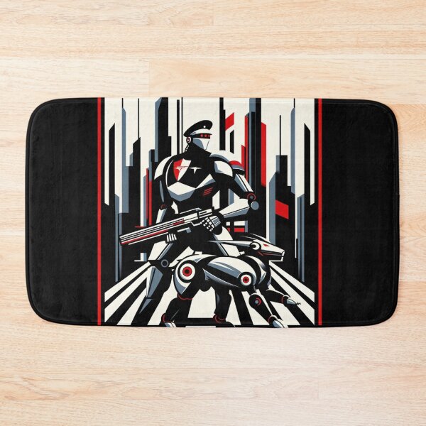 Item preview, Tesla bot police officer and dog designed and sold by TEEJAMBOREE.