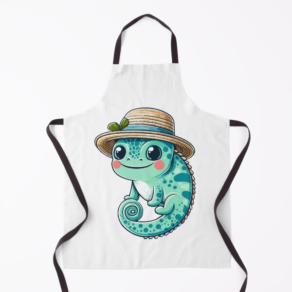 Item preview, Chameleon with Hat designed and sold by ArtfulWeave.