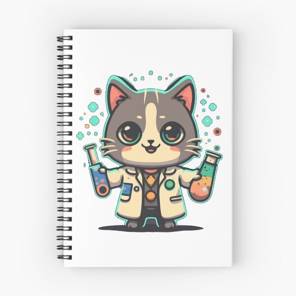 Artikelvorschau, Laborkatze entworfen und verkauft von StickerStyleHub.