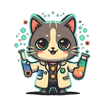 Artwork thumbnail, Lab cat by StickerStyleHub