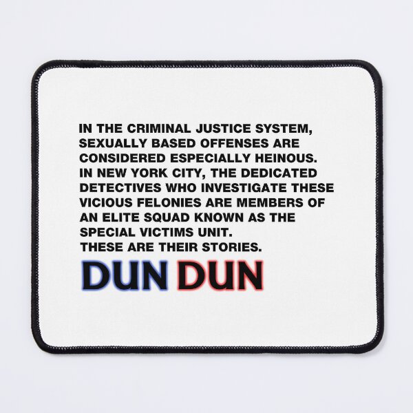 Item preview, SVU intro. DUN DUN. designed and sold by CoCoArt-Ua.