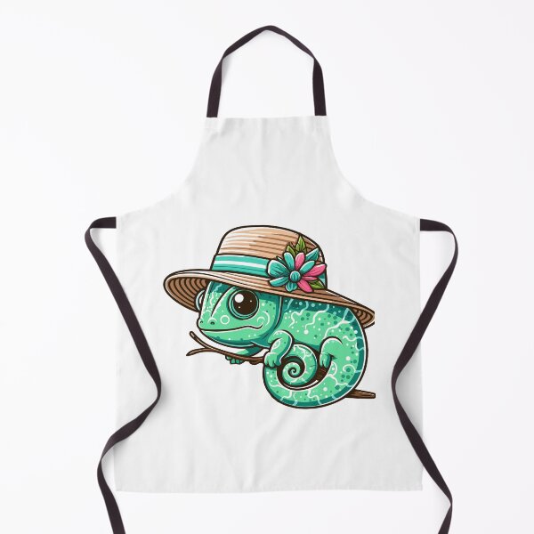 Item preview, Stylish Chameleon with Hat designed and sold by ArtfulWeave.