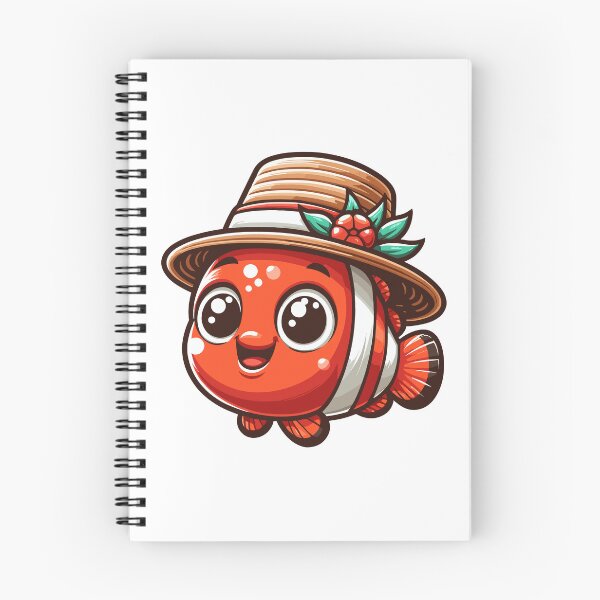 Item preview, Stylish Clownfish with Hat designed and sold by ArtfulWeave.