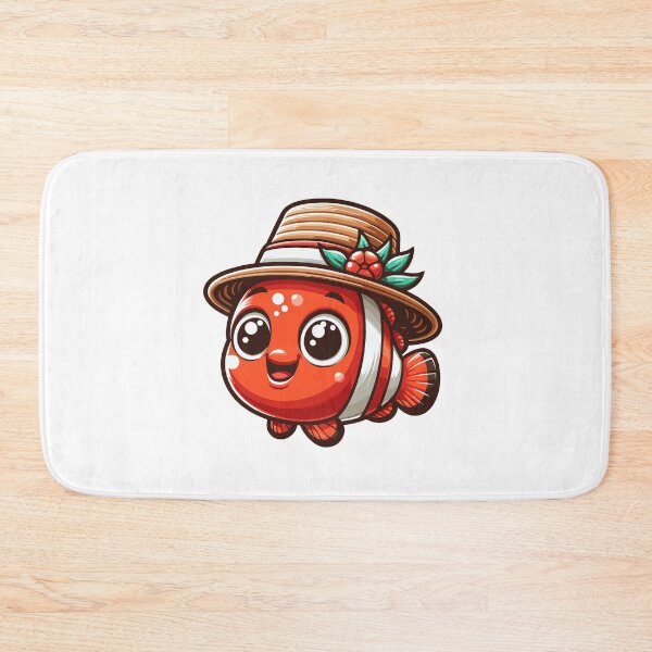 Item preview, Stylish Clownfish with Hat designed and sold by ArtfulWeave.