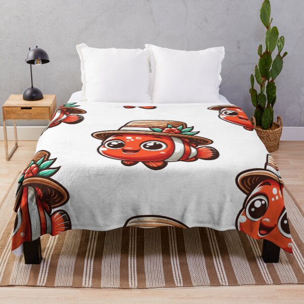 Item preview, Stylish Clownfish with Hat designed and sold by ArtfulWeave.