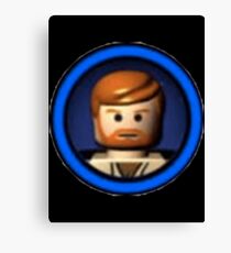 Lego Obi Wan Kenobi icon Canvas Print