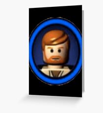 Lego Obi Wan Kenobi icon Greeting Card