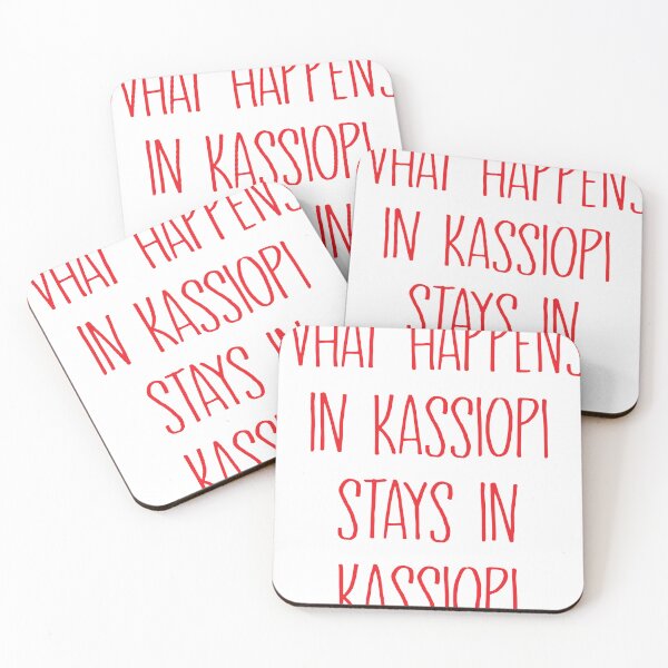 Item preview, What Happens in Kassiopi Stays in Kassiopi, Saltburn Merch, Jacob Elordi, Barry Keoghan, Saltburn Movie designed and sold by PrintShangri-La.