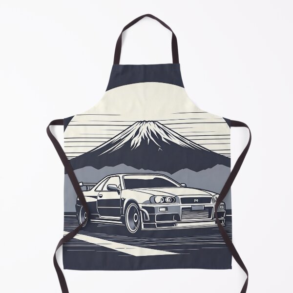 Item preview, Midnight Cruise - Skyline R34 and Mt. Fuji designed and sold by MnDShirts.