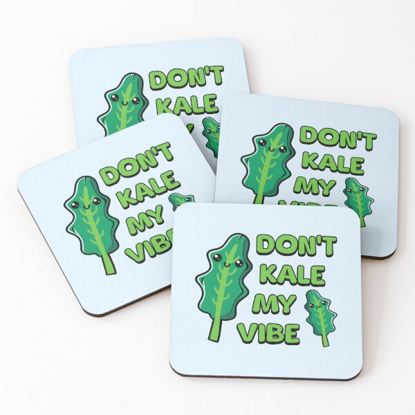 Item preview, Don't Kale My Vibe! Cute Vegetable Pun designed and sold by PMCreative.