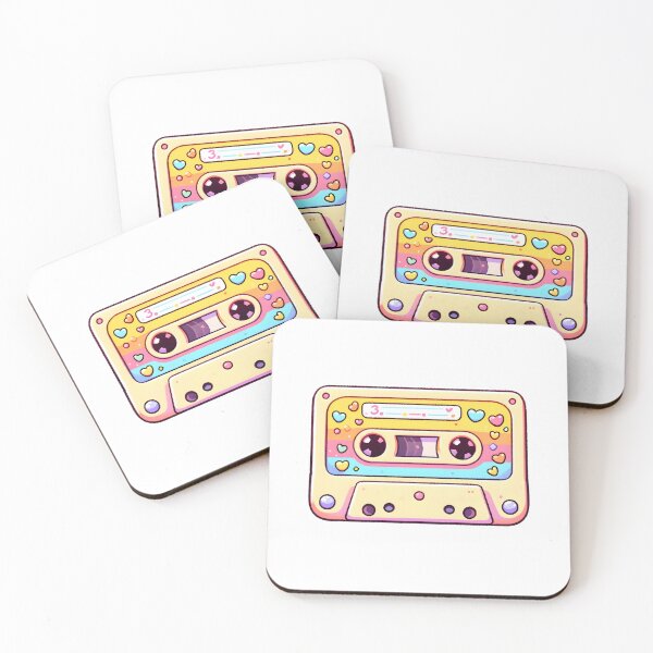 Item preview, Candy-Colored Love Hearts Cassette designed and sold by UmbrellaStudio1.