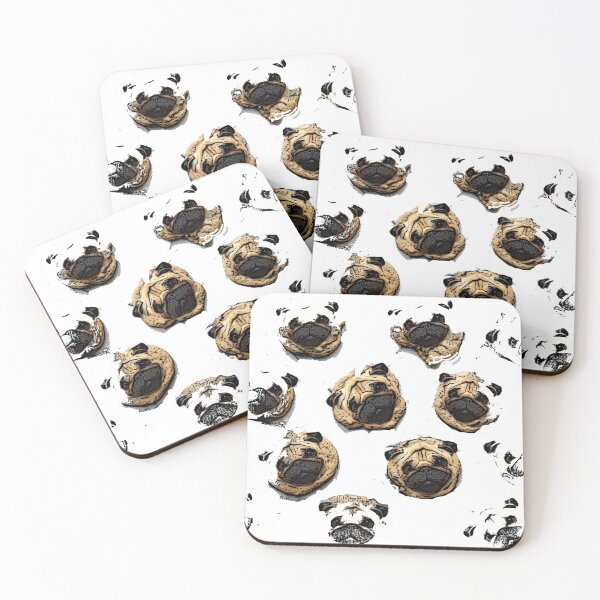 Item preview, Pug pattern designed and sold by designbywhacky.