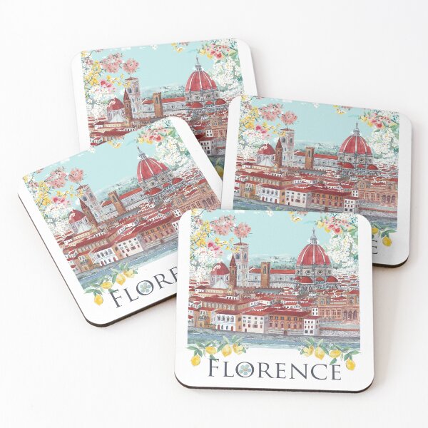 Item preview, Florence illustration featuring Duomo by Katarina Roccella designed and sold by Katarina Roccella.