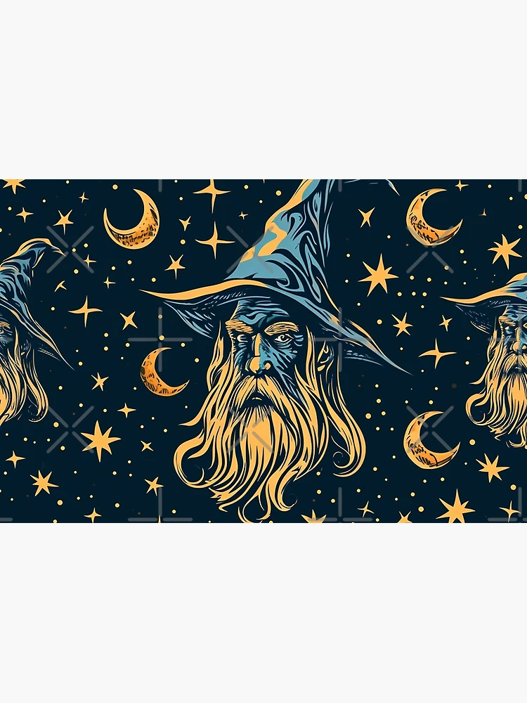 Thumbnail 4 of 4, Zipper Pouch, Tiled Wizard Pattern designed and sold by dcrc.