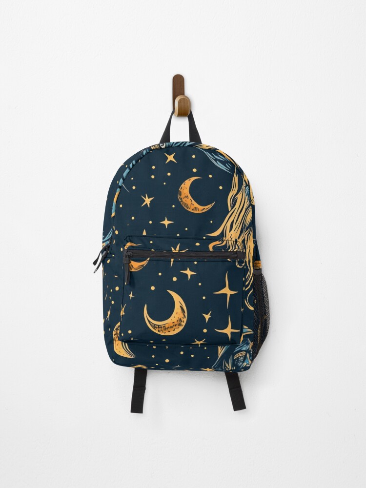 Thumbnail 1 of 3, Backpack, Tiled Wizard Pattern designed and sold by dcrc.