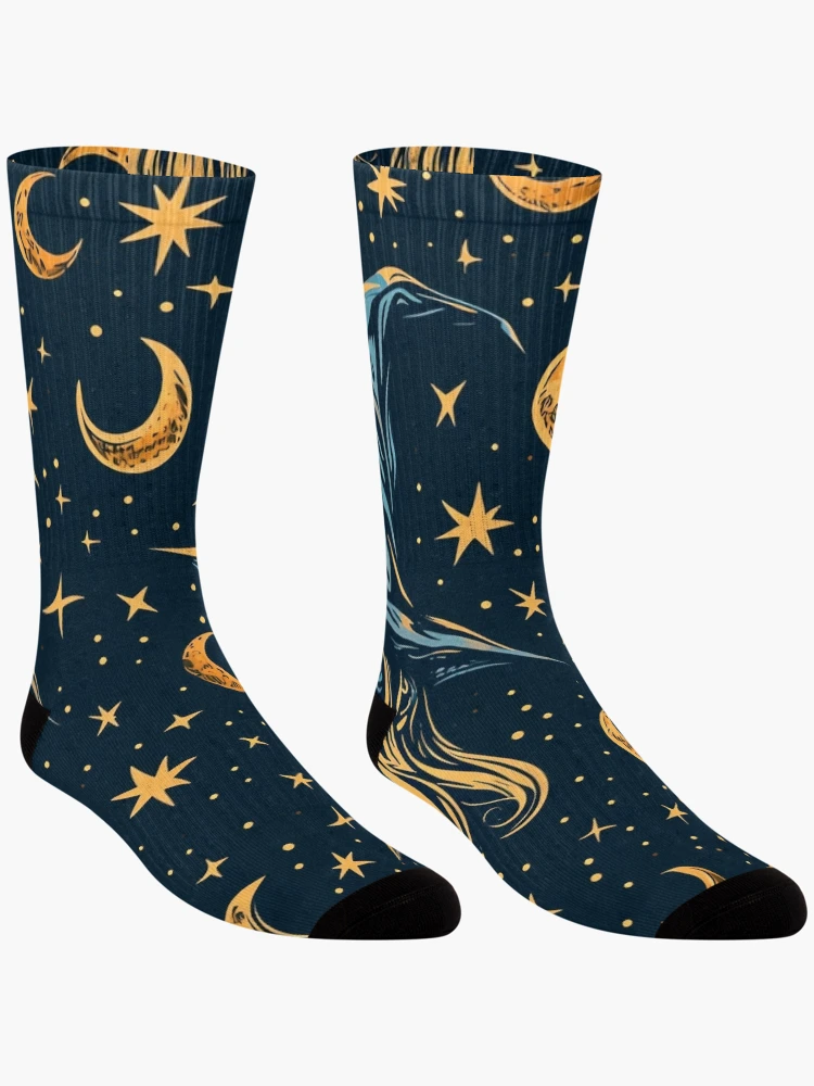 Thumbnail 3 of 5, Socks, Tiled Wizard Pattern designed and sold by dcrc.