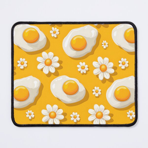 Item preview, Serenity on a Plate: Fried Eggs with Chamomile Bliss designed and sold by PixelCatalyst.